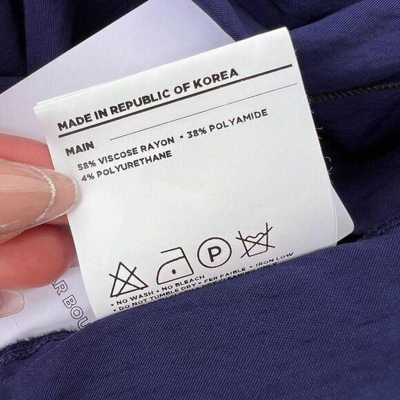 NWT BOURIE Runway Cobalt Blue Plisse Midi Skirt With Pockets US Sz M / Korean L - Picture 7 of 14